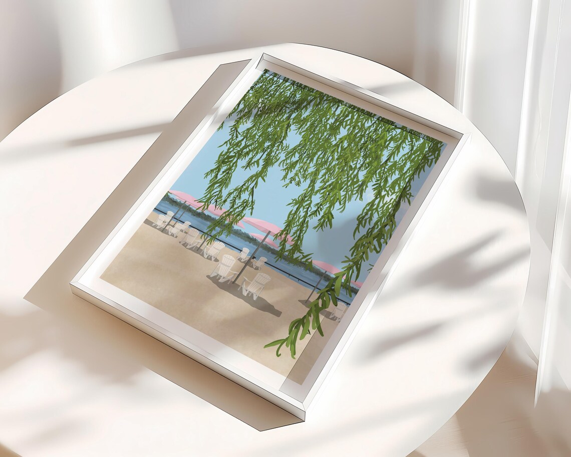 Sugar Beach Toronto Travel Poster, Ocean & Beach - Image 2