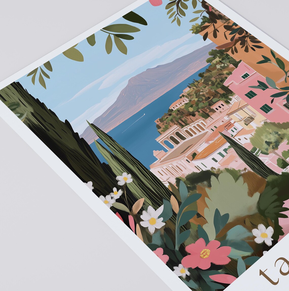 Taormina Travel Poster, Italy Art Lover Gift - Image 2