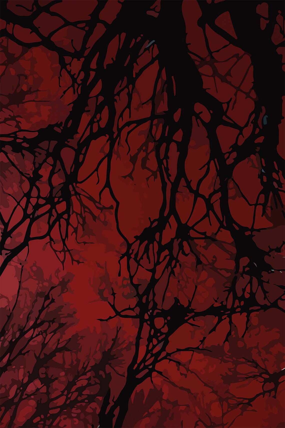 Tree Gothic Horror Minimalist Salon Wall Art Print - Image 3