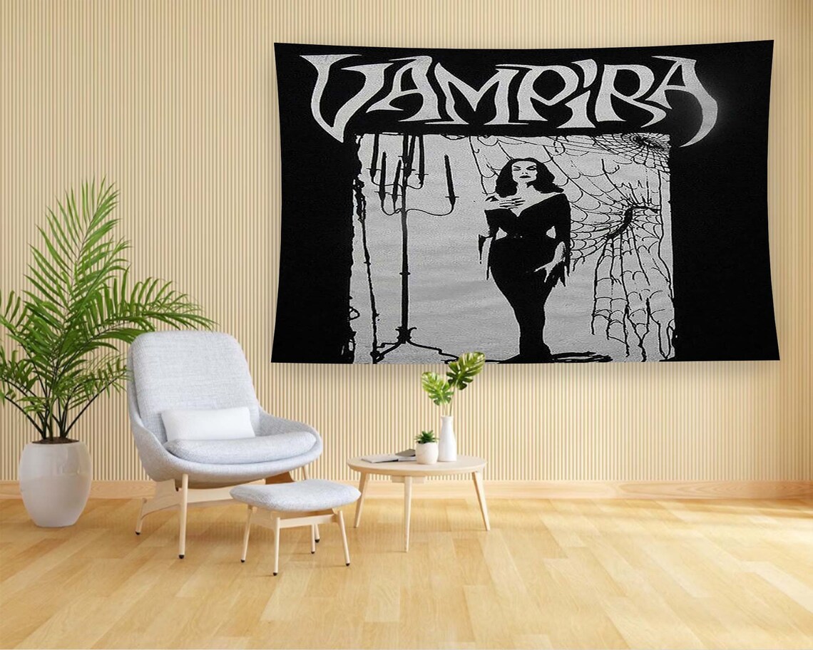 Vampire Minimalist Gothic Horror Wall Art Print - Image 2