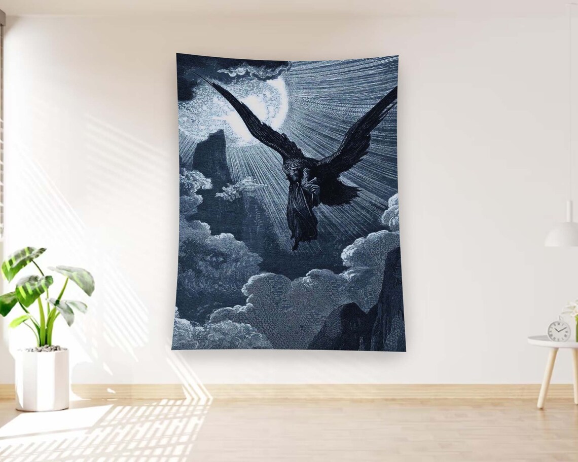 Gothic Minimalist Horror Abstract Wall Art Print