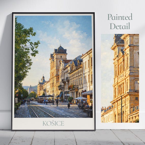 Koice Travel Print Kosice Slovakia Travel Poster Wall Art Home Decor Gift Personalized Framed