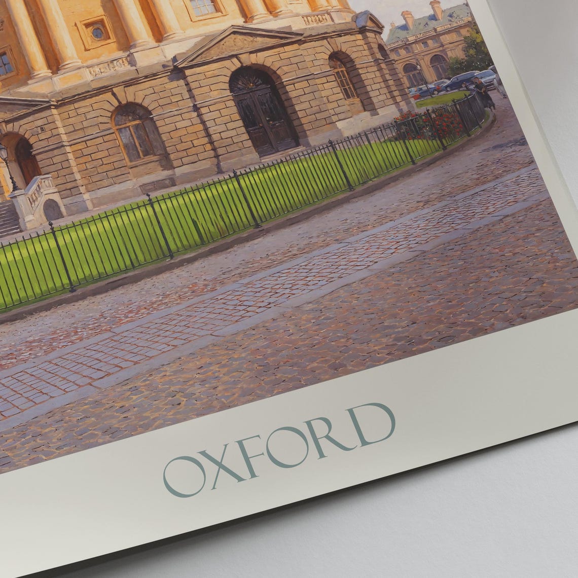Oxford England Radcliffe Camera Dome Landmark Painted Poster - Image 2