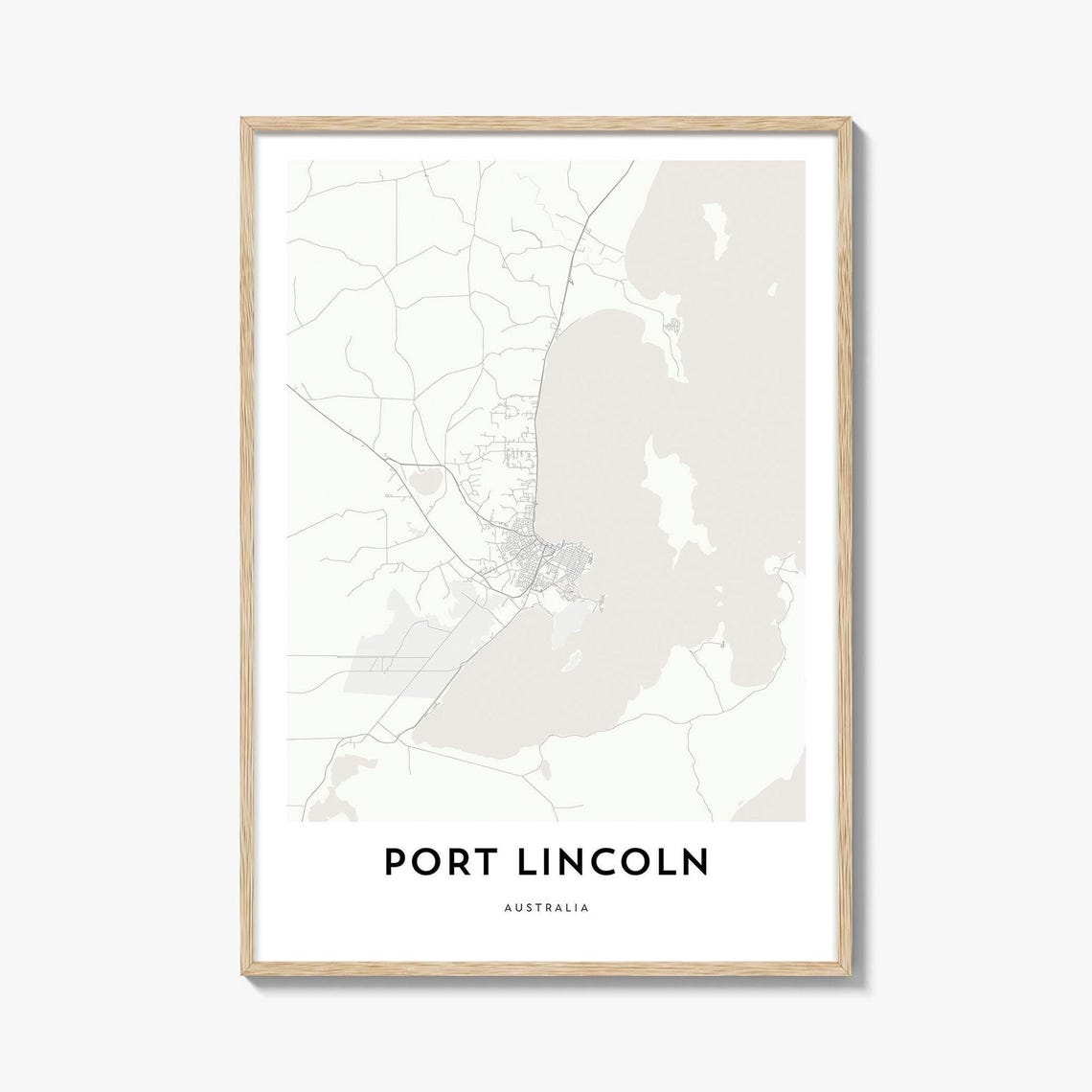 Port Lincoln Australia Minimalist Street Map Line Art Poster