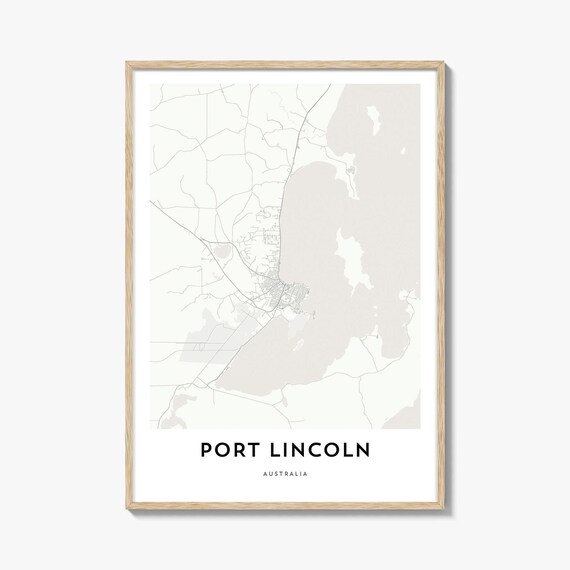 Port Lincoln Australia Minimalist Street Map Line Art Poster