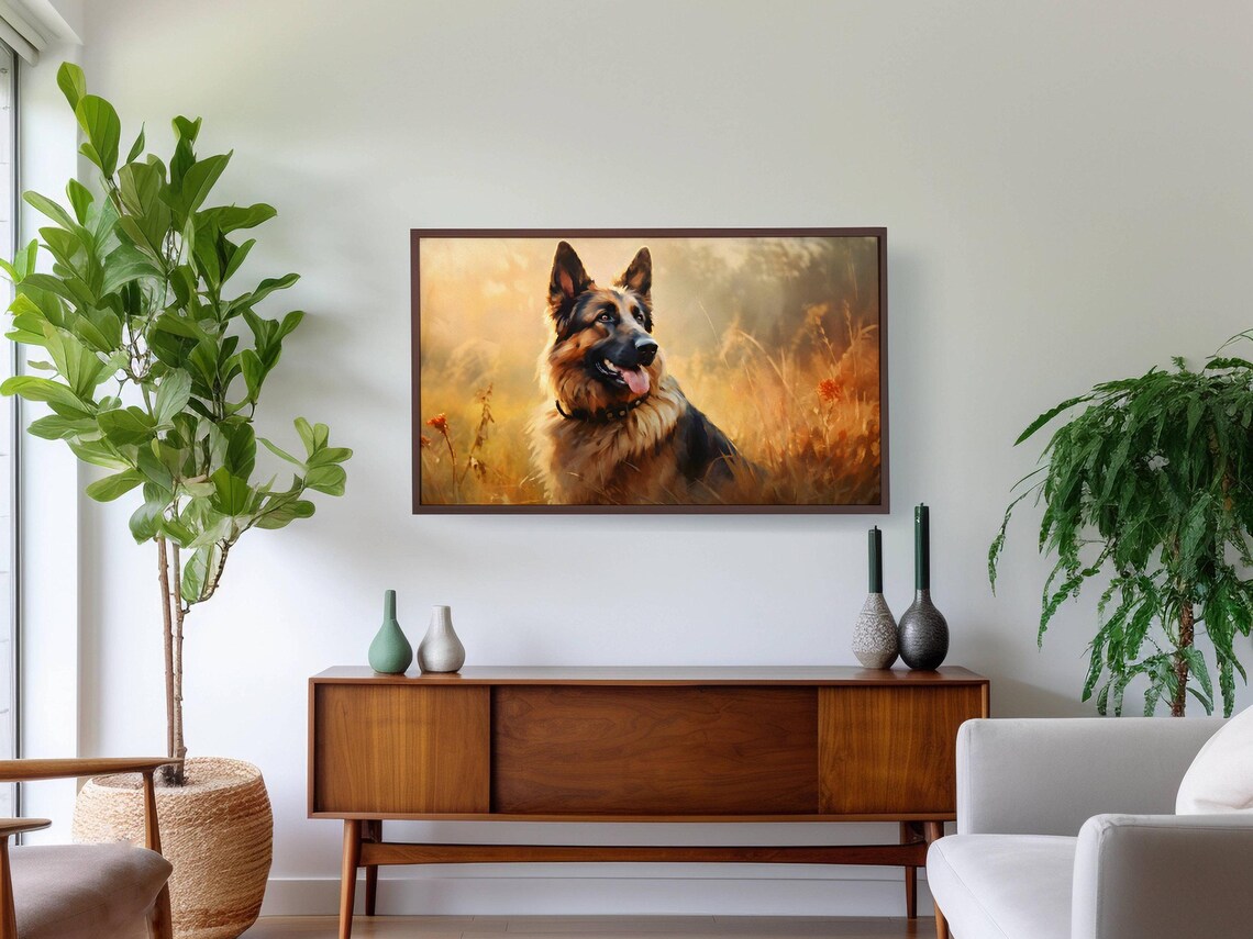 German Shepherd Animal Home Decor Art Print - Image 2