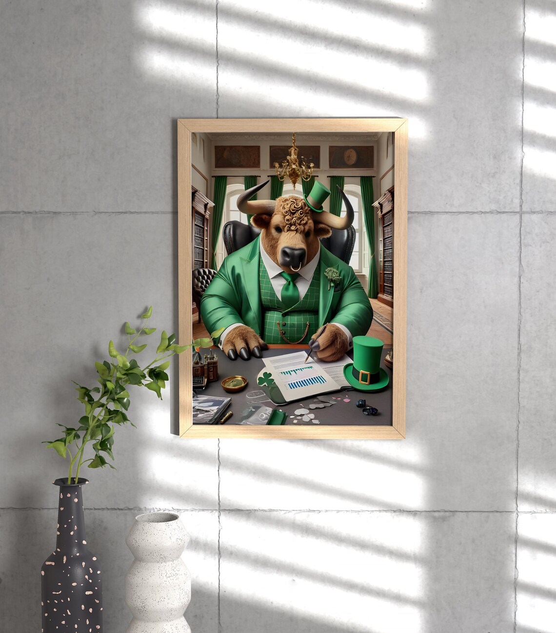 Bull Patrick Collection Animal Life Poster Print - Image 3