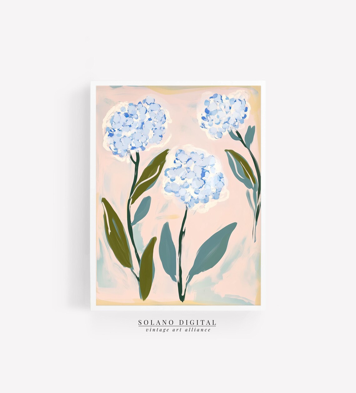 Southern Floral Art Print, Modern Botanical Decor