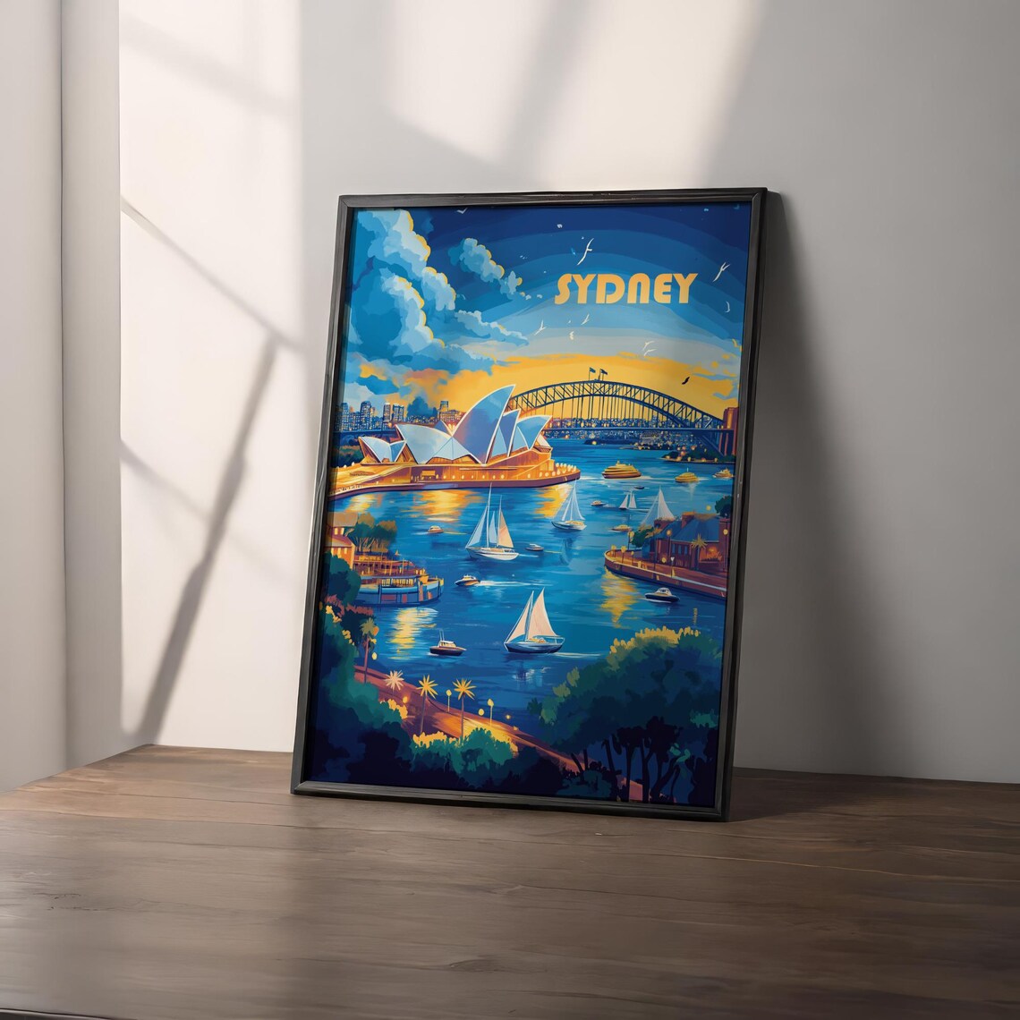 Sydney Travel Poster Sydney Wall Art Travel Print Sydney Australia Travel Art Poster Sydney Wall Art Home Decor - Image 2