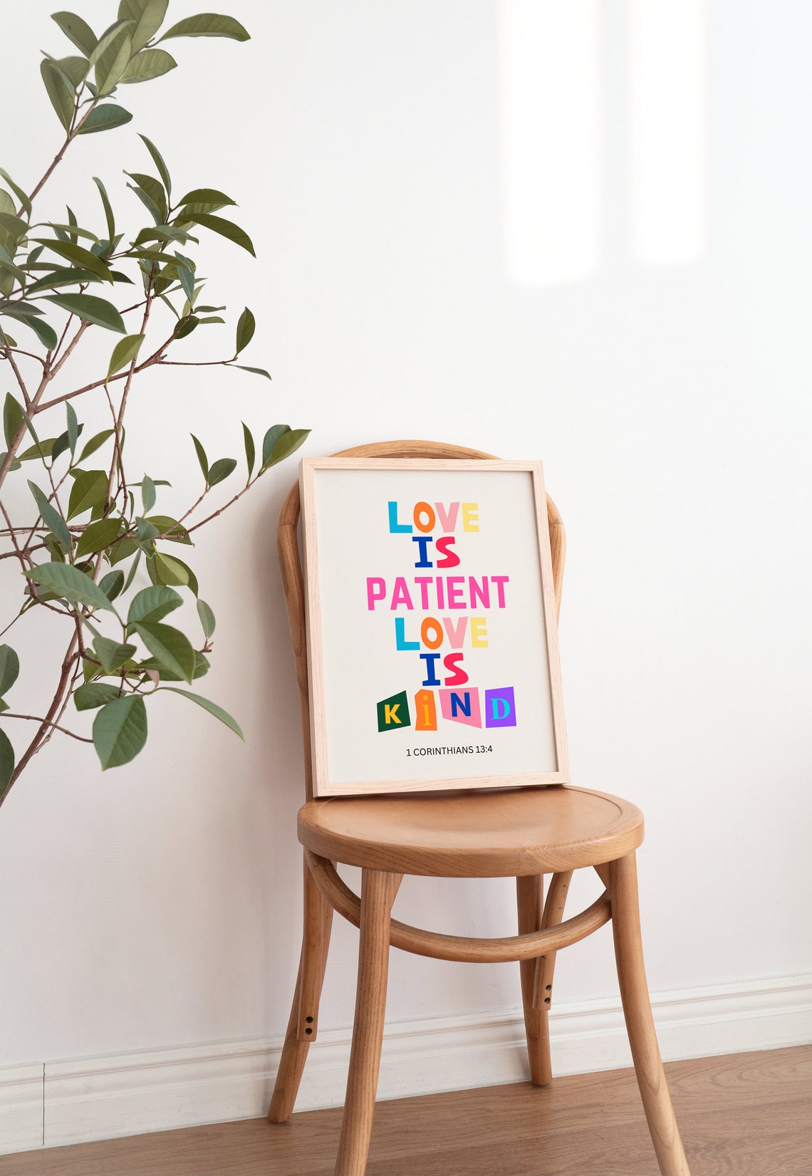 Love Is Patient Wall Print Religious Print Christian Poster Scripture Art Bible Verse Wall Decor Christian Gift - Image 5