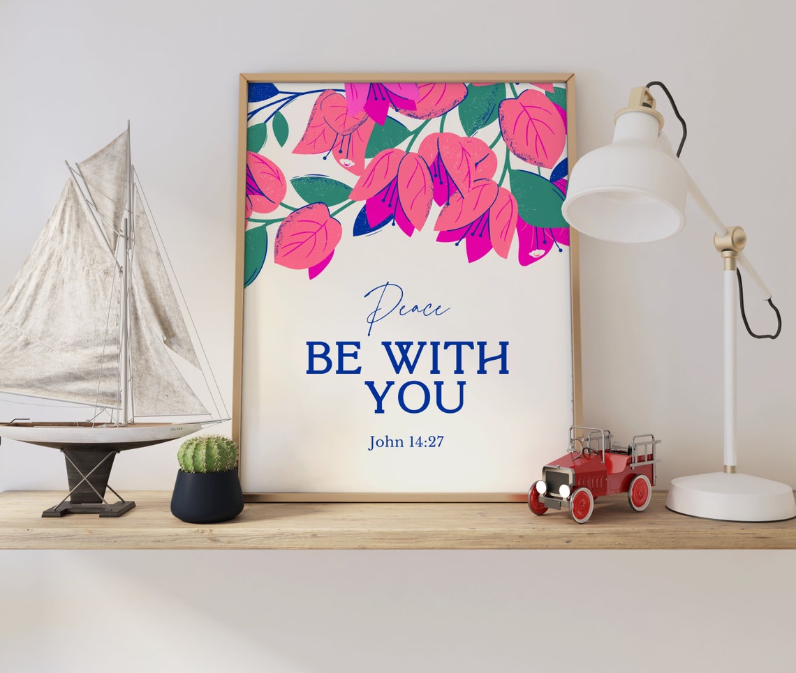 Christian Wall Print Retro Christian Poster Scripture Art John Bible Verse Wall Decor Art Christian Gift - Image 2