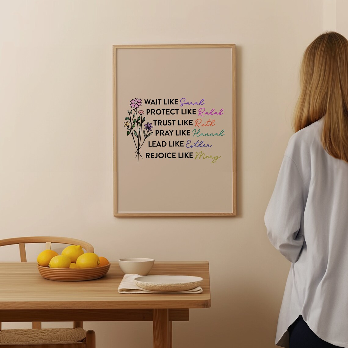 Christian Women Of Bible Scripture Art Print - Image 3