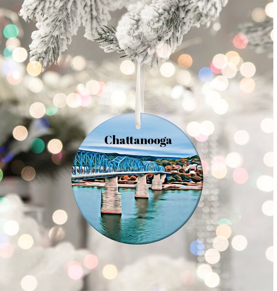 Chattanooga Walnut Street Bridge Tennessee Riverfront Landmark Poster