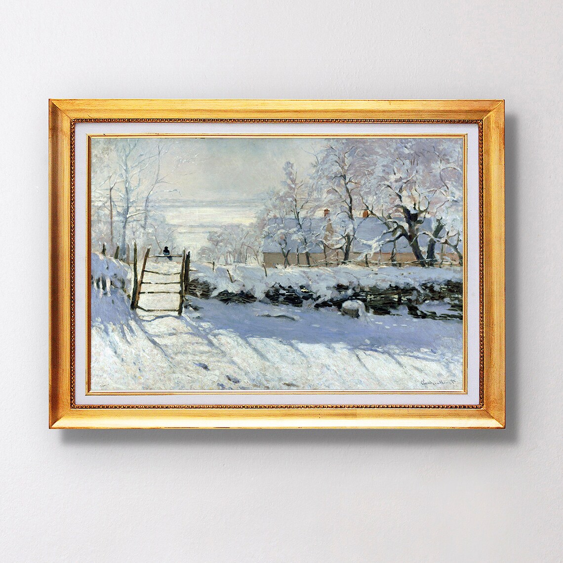 Claude Monet The Magpie Fine Art Glice 1869 Sku 0186