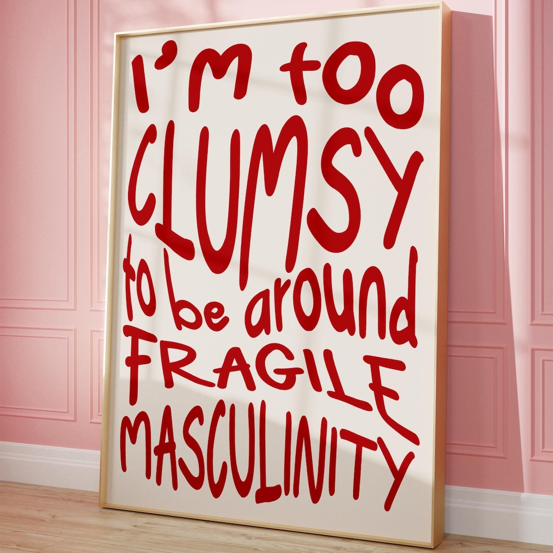 Feminism Typography Poster, Empowerment Wall Art