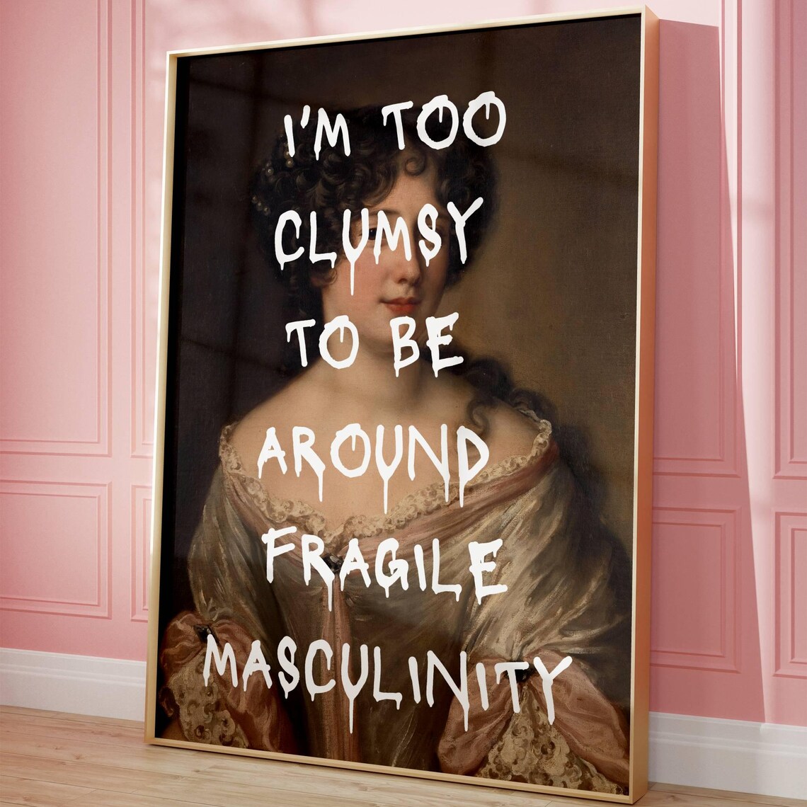 Feminism Poster, Vintage Maximalist Art Print