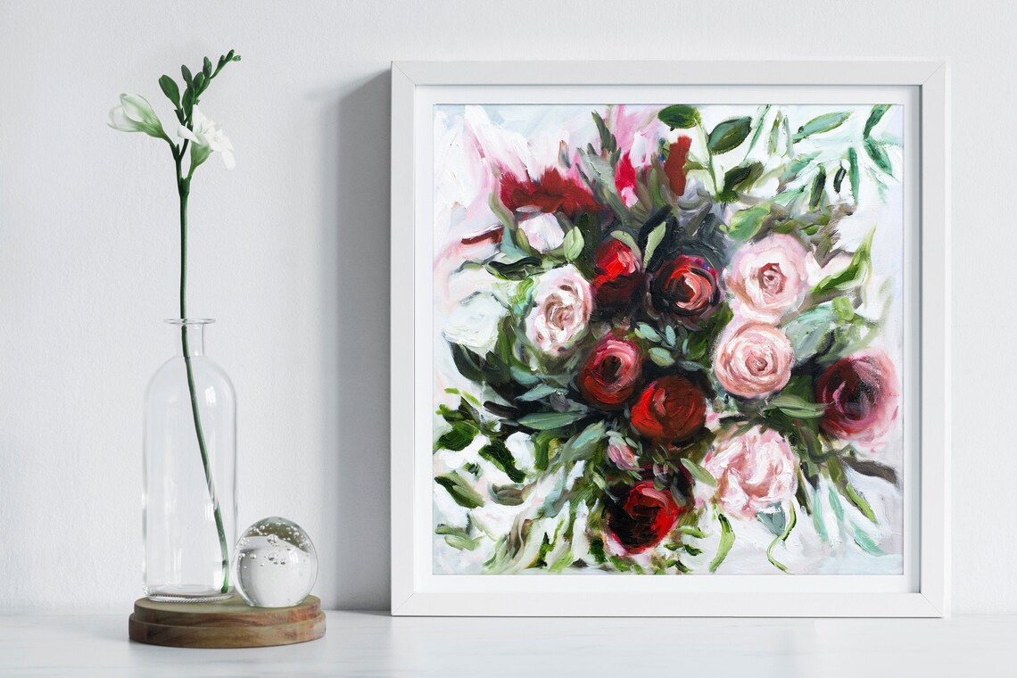 Rose Print, Floral Art Print By Katie Jobling