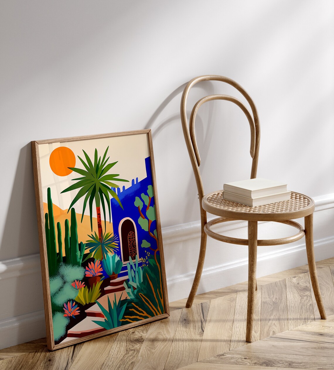 Jardin Majorelle Garden Illustration, Marrakesh Travel Poster - Image 2