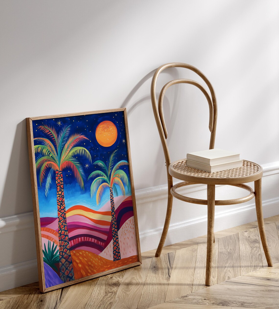 Night In The Desert Abstract Wall Art, Maximalist Decor - Image 2