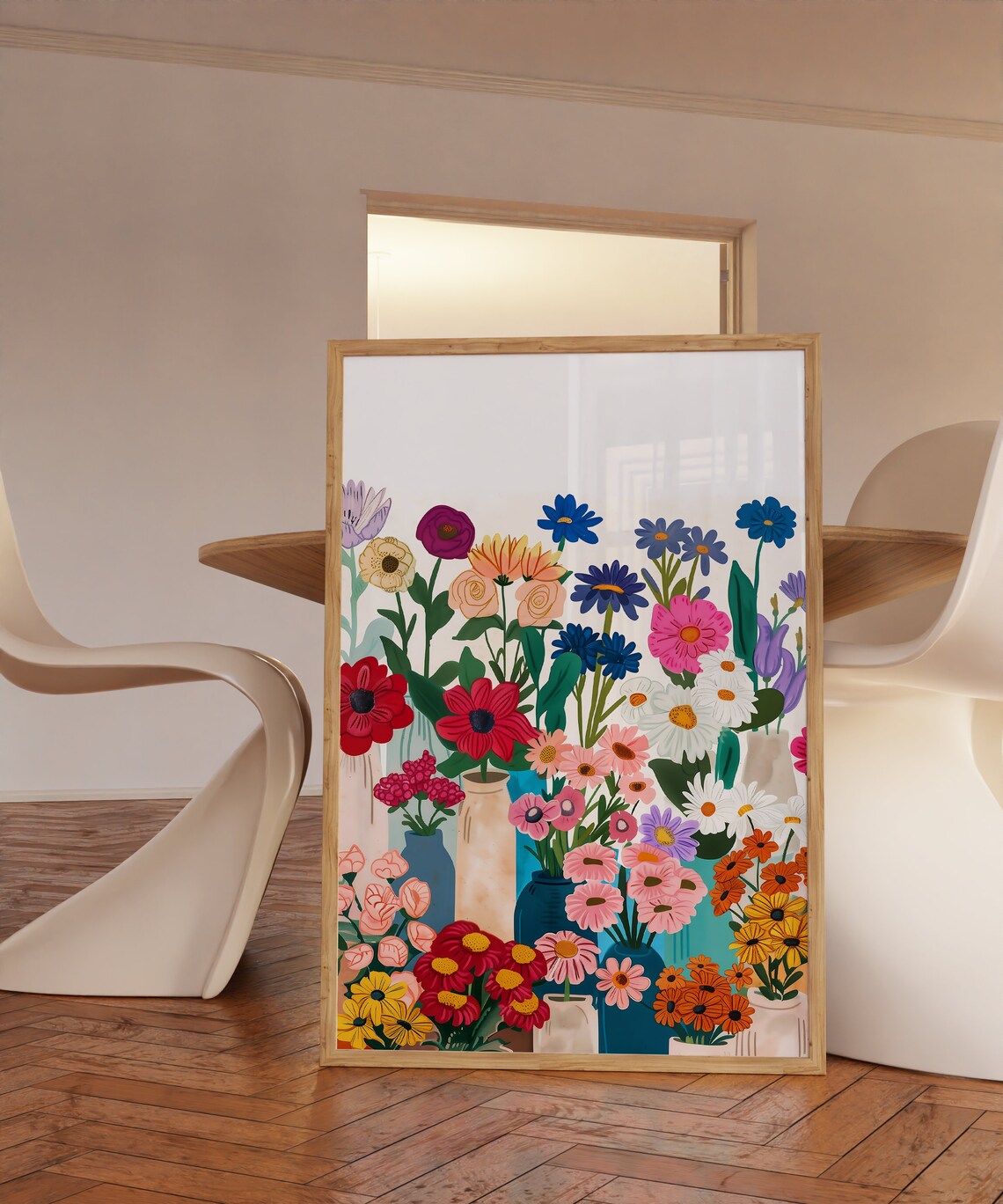 Flower In A Vase Illustration, Botanical Art Print - Image 2