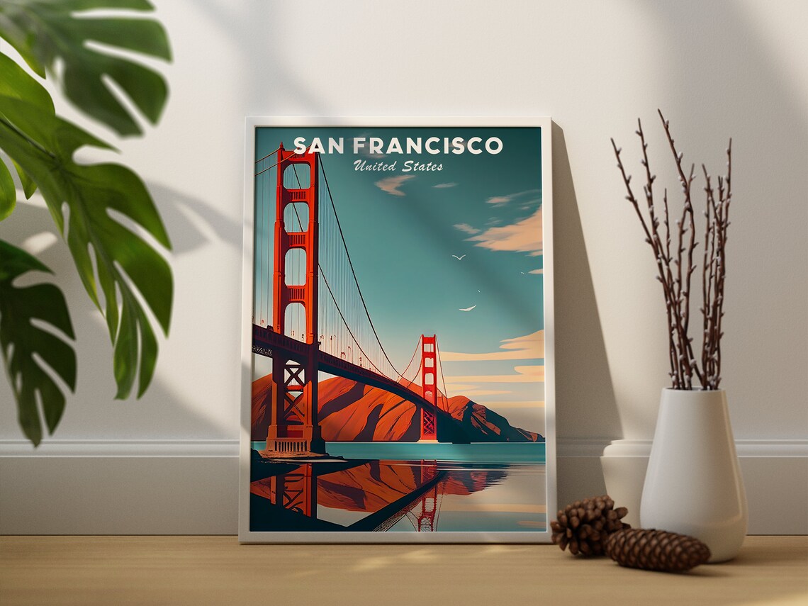 San Francisco California Travel Gift Art Print - Image 3