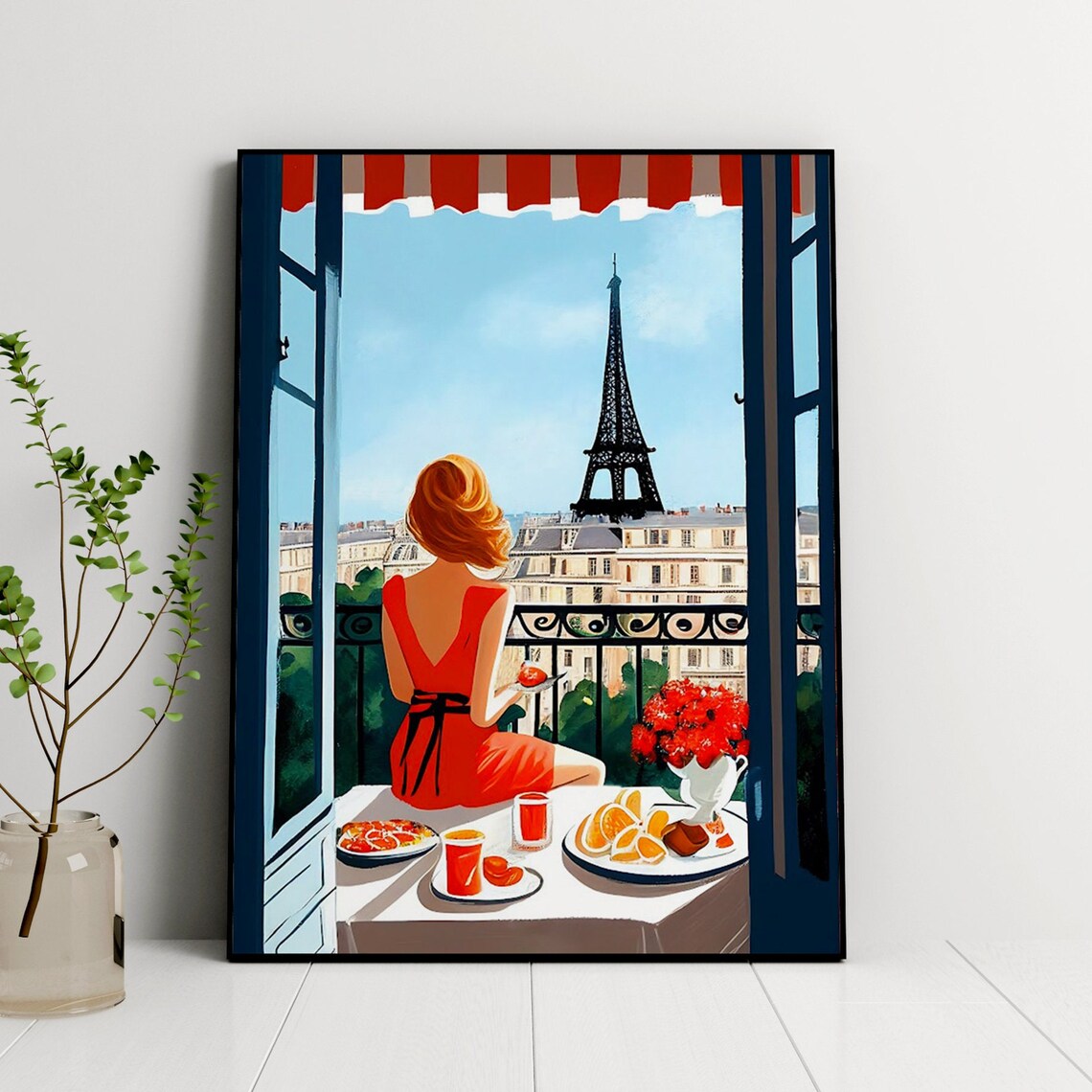Paris Eiffel Tower Poster, France Travel Print - Image 2