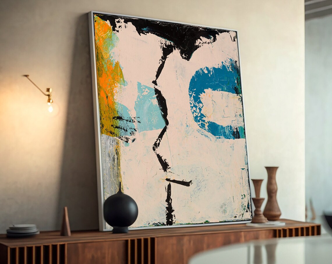 Abstract Acrylic Painting, Nursery Wall Art Print - Image 4