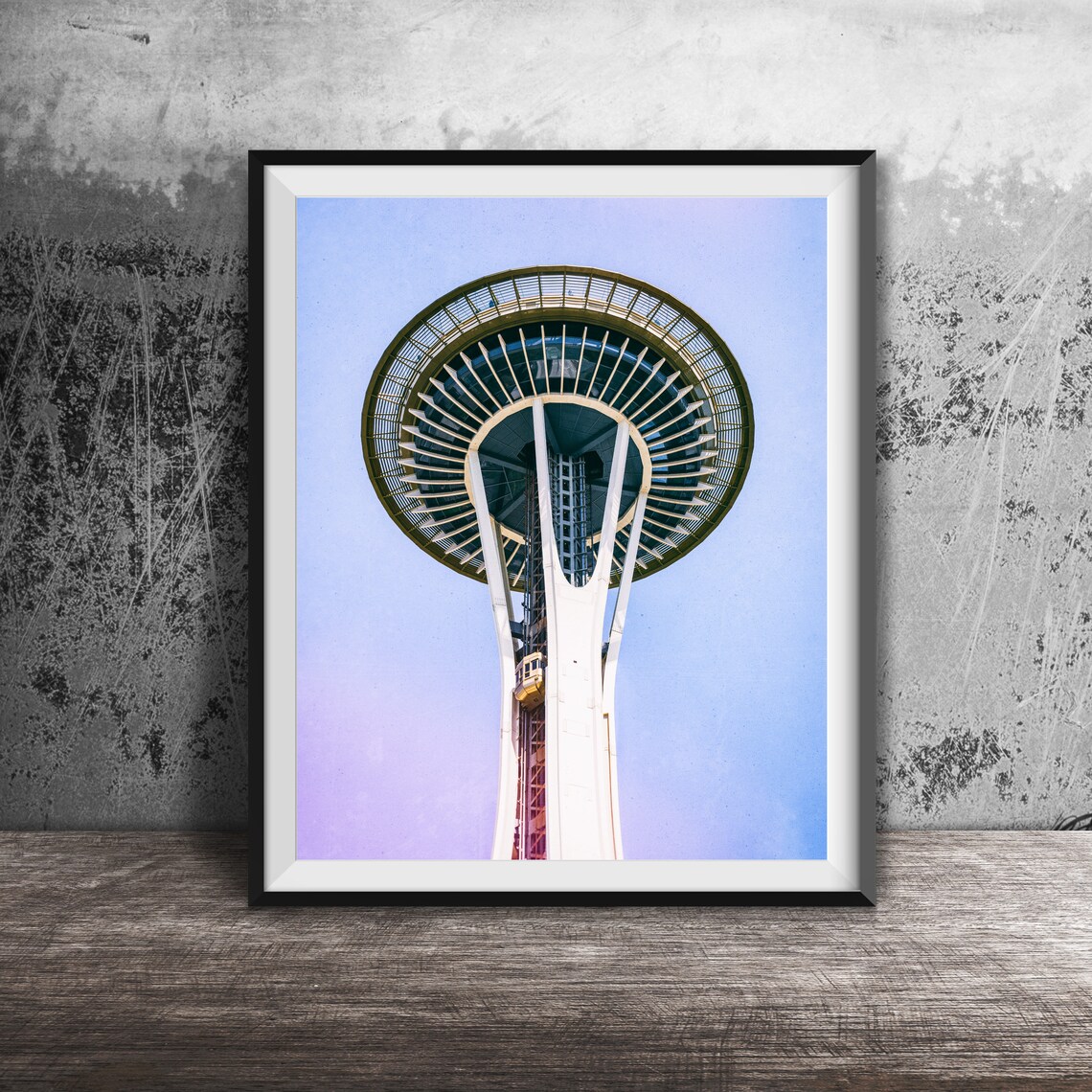 Seattle Space Needle, Seattle Washington Travel Poster