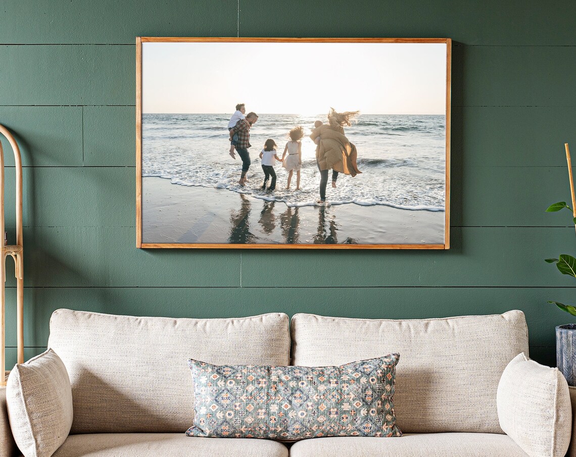 Personalized Wedding Photo Family Portrait Art Print - Image 2