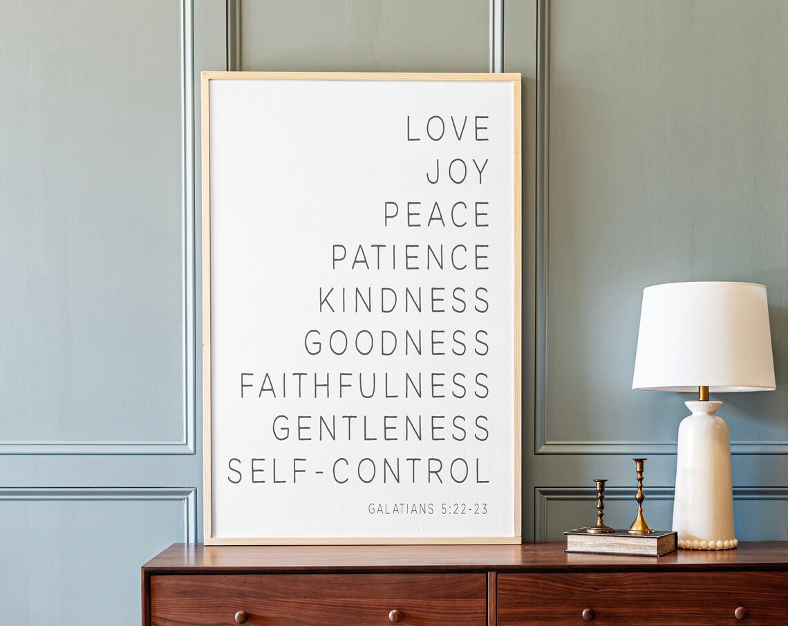 Fruit of the Spirit, Love Joy Peace Art Print