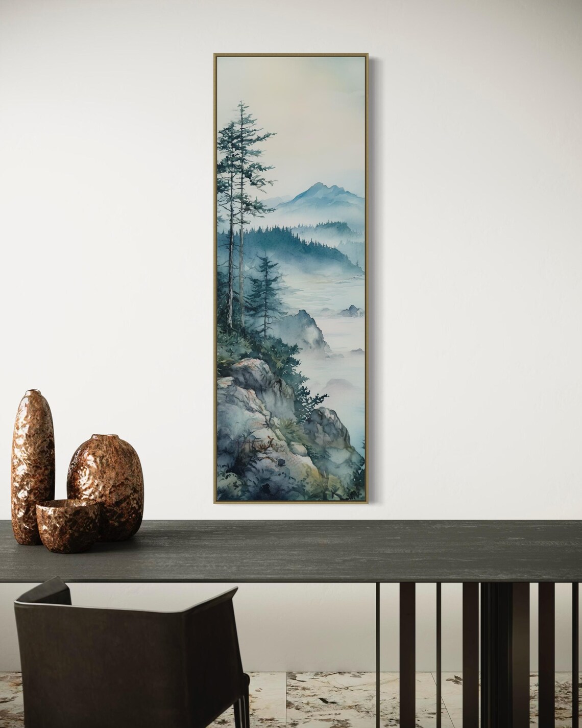 Misty Tofino Forest Art Print, Foggy Coastline - Image 3