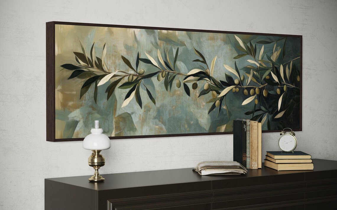 Vintage Olive Branch Botanical Art Print, Mediterranean Decor - Image 4