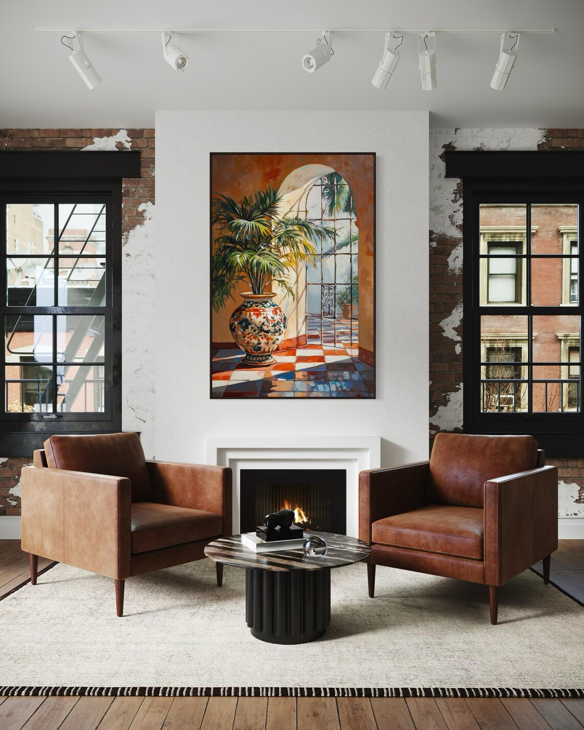 Mediterranean Spanish Villa Moroccan Arch Art Print - Image 4