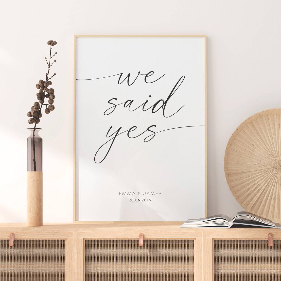 Custom Wedding Print, Personalized Engagement Gift - Image 3