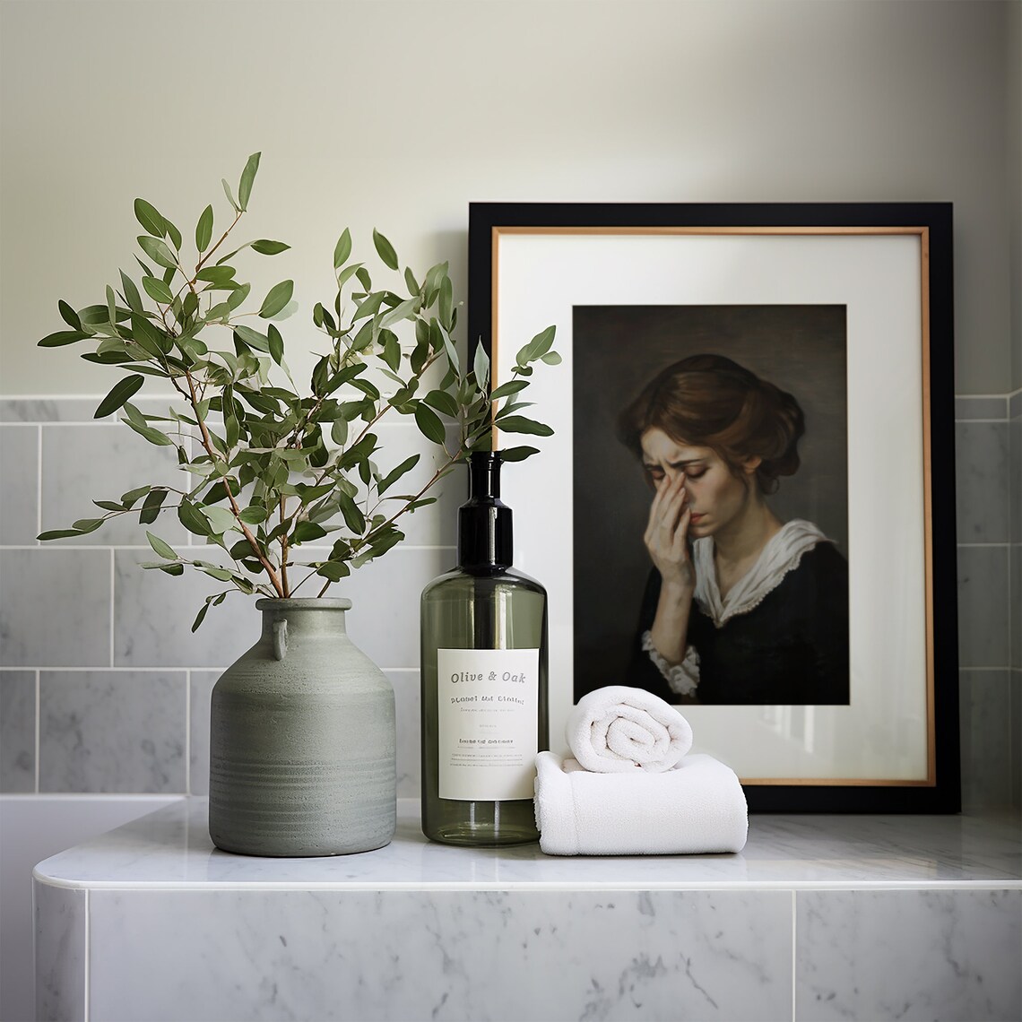 Funny Bathroom Art, Vintage Mid-Century Wall Art - Image 4