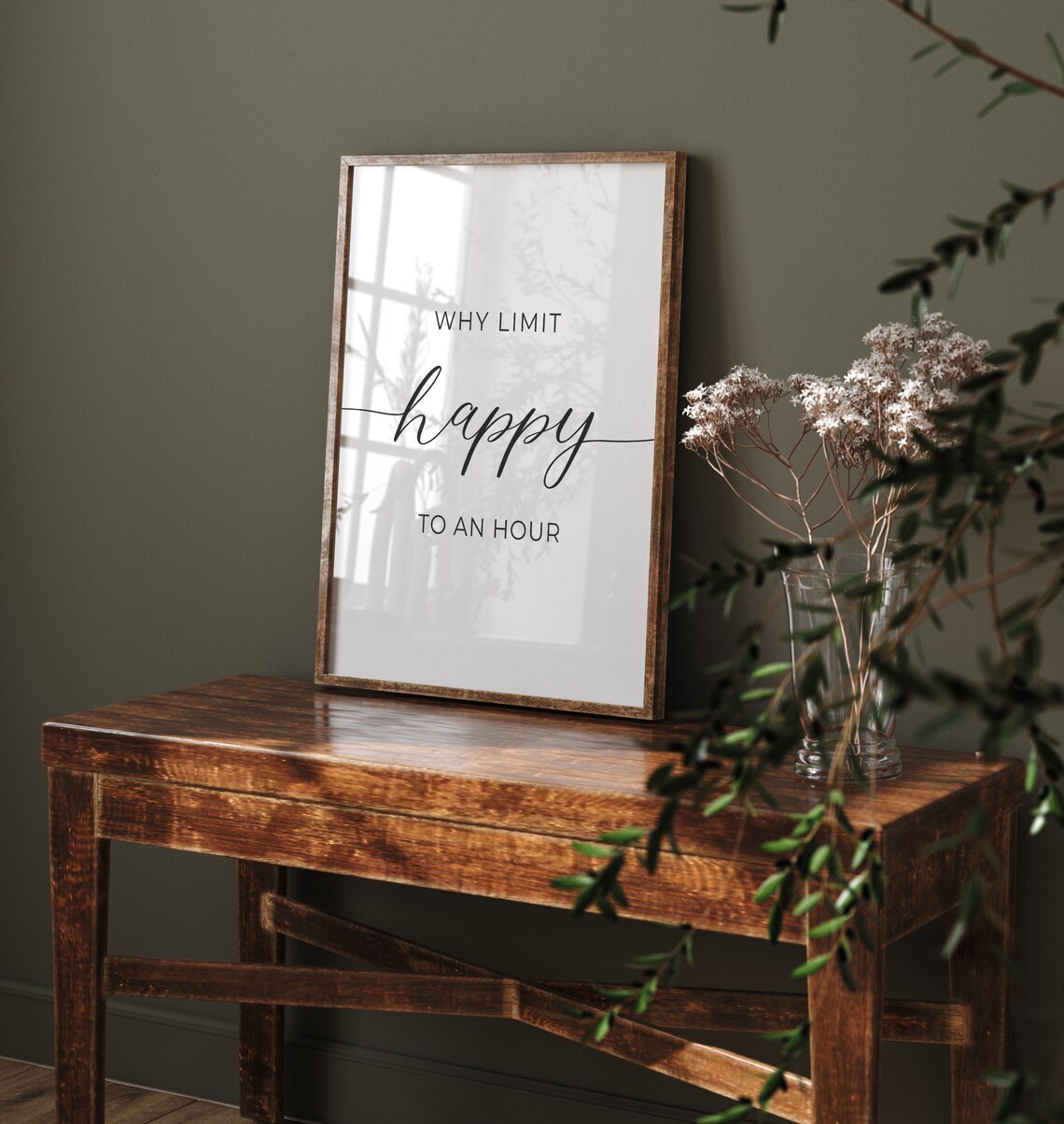 Why Limit Happy to an Hour Bar Sign Art Print - Image 2
