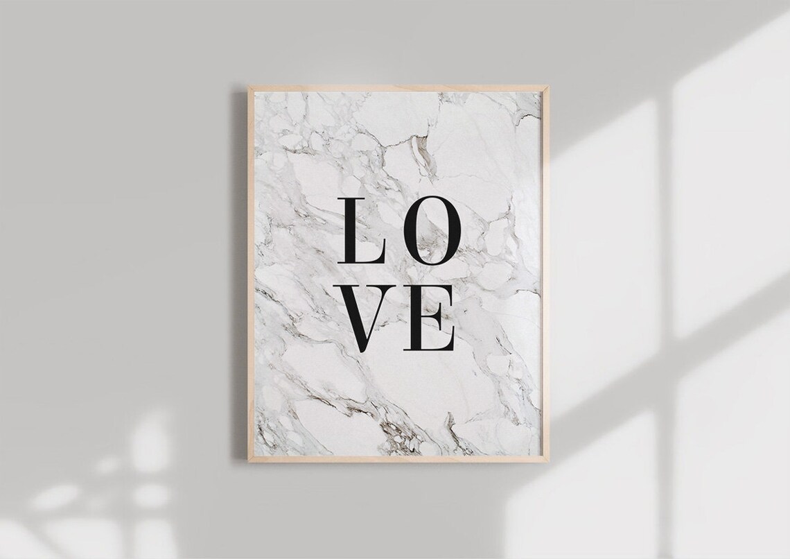 Love Print, Abstract Modern Wall Art Poster - Image 2