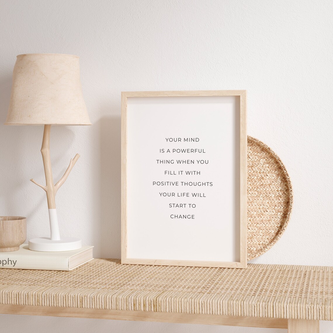 Your Mind Is A Powerful Thing, Motivational Quote Art Print - Image 2