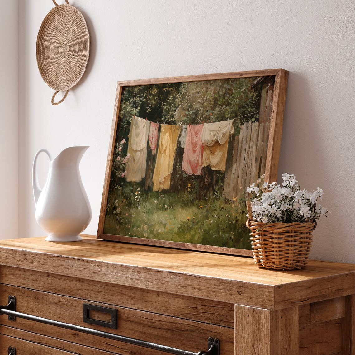 Laundry Room Farmhouse Clothesline Wall Art Print - Image 4