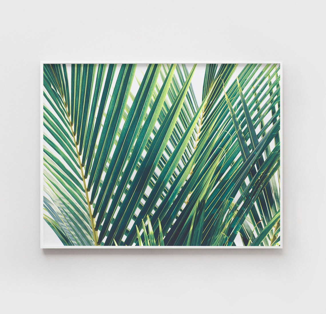 Palm Trees Horizontal Poster Print, Pastel Tropical - Image 3