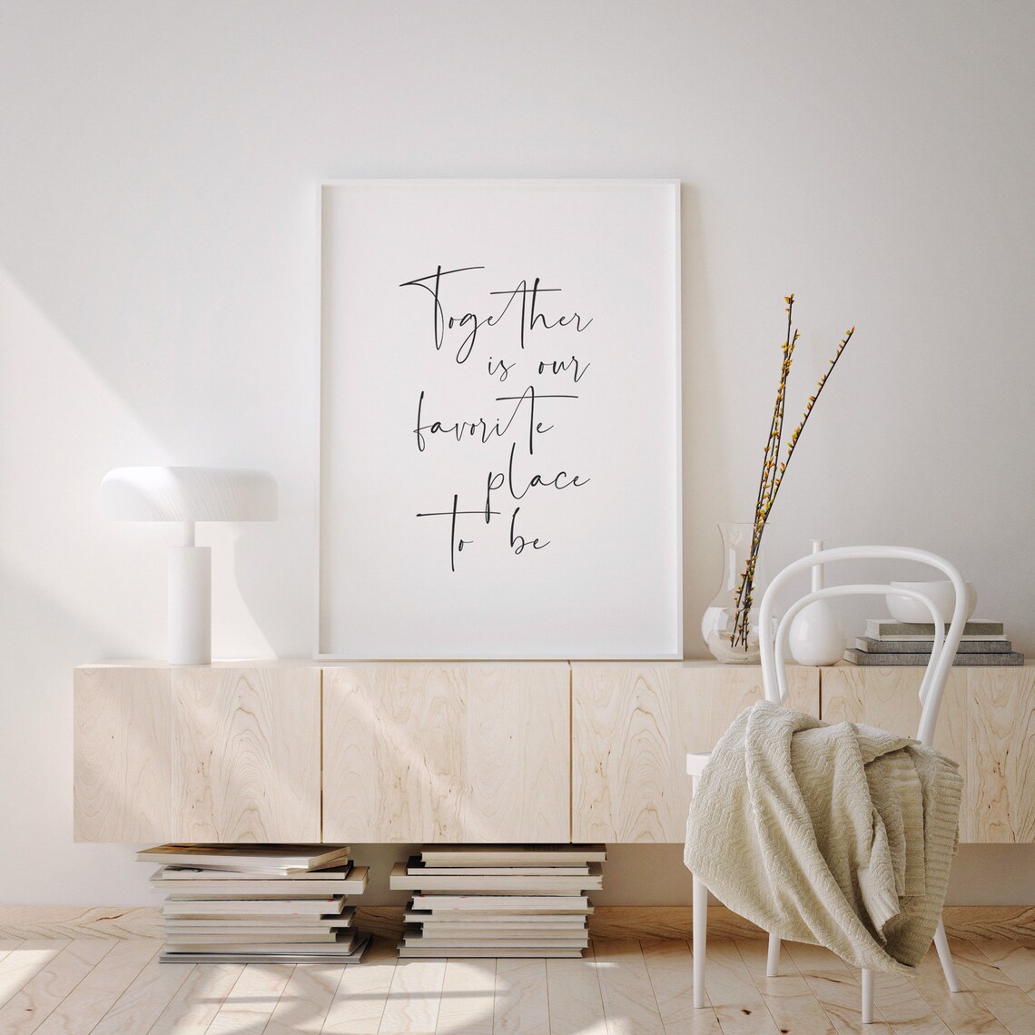 Together Is Our Favorite Place To Be Quote Print - Image 3