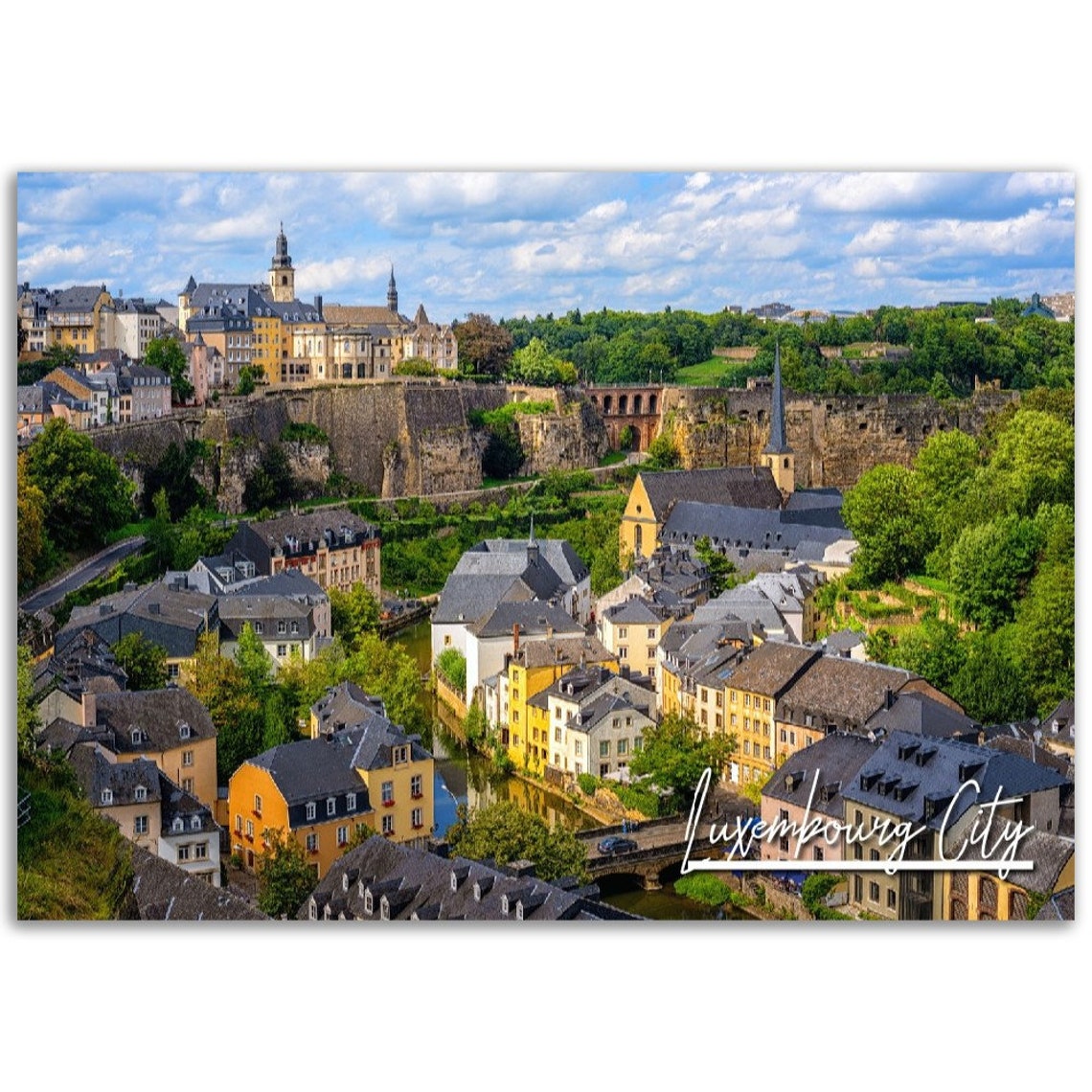 Luxembourg City Poster Print European Travel Photography
