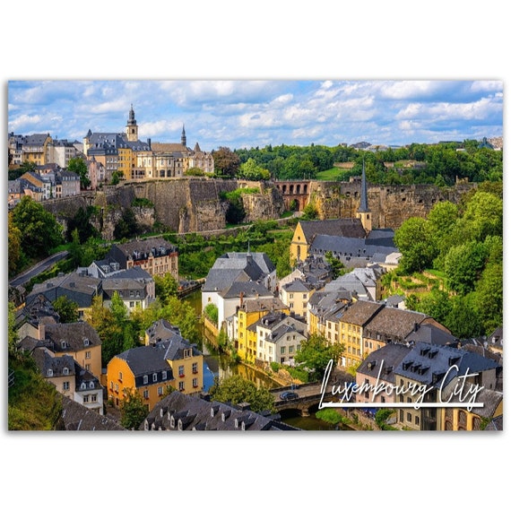 Luxembourg City Poster Print European Travel Photography