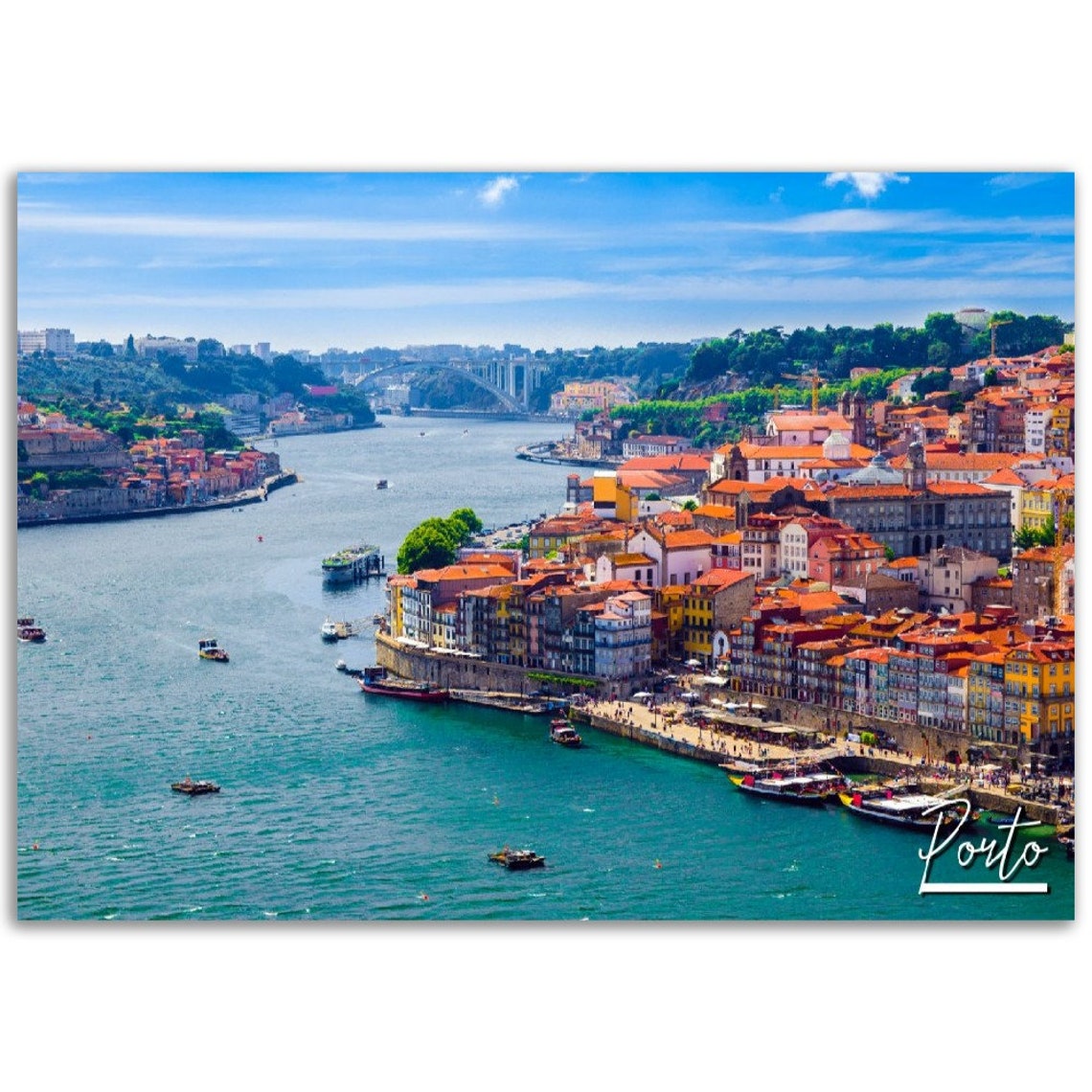 Porto Portugal Cityscape Poster Travel Photo Print