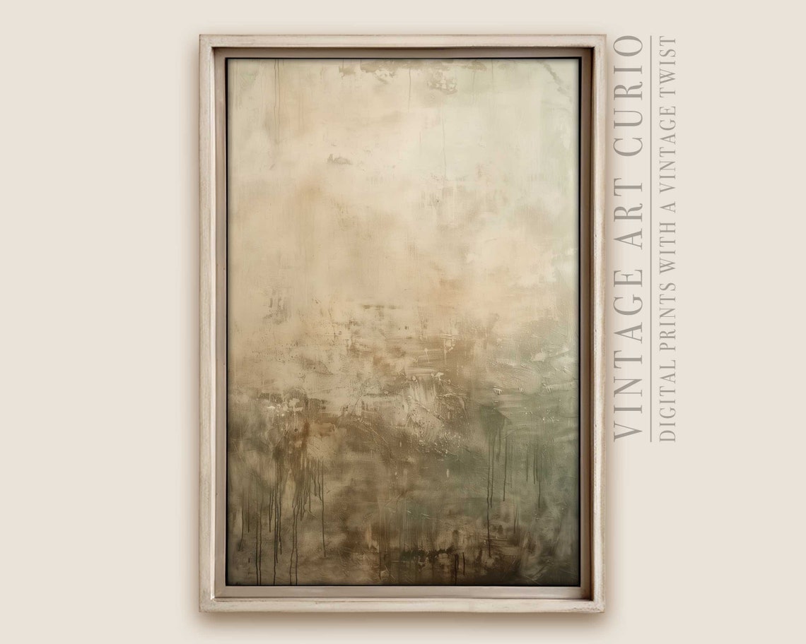 Wabi Sabi Abstract Art Print Japandi Neutral Home Decor