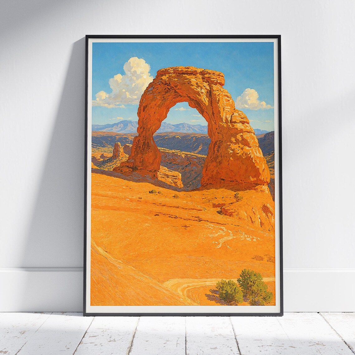 Delicate Arch Arches National Park Utah Red Rock Desert Travel Poster