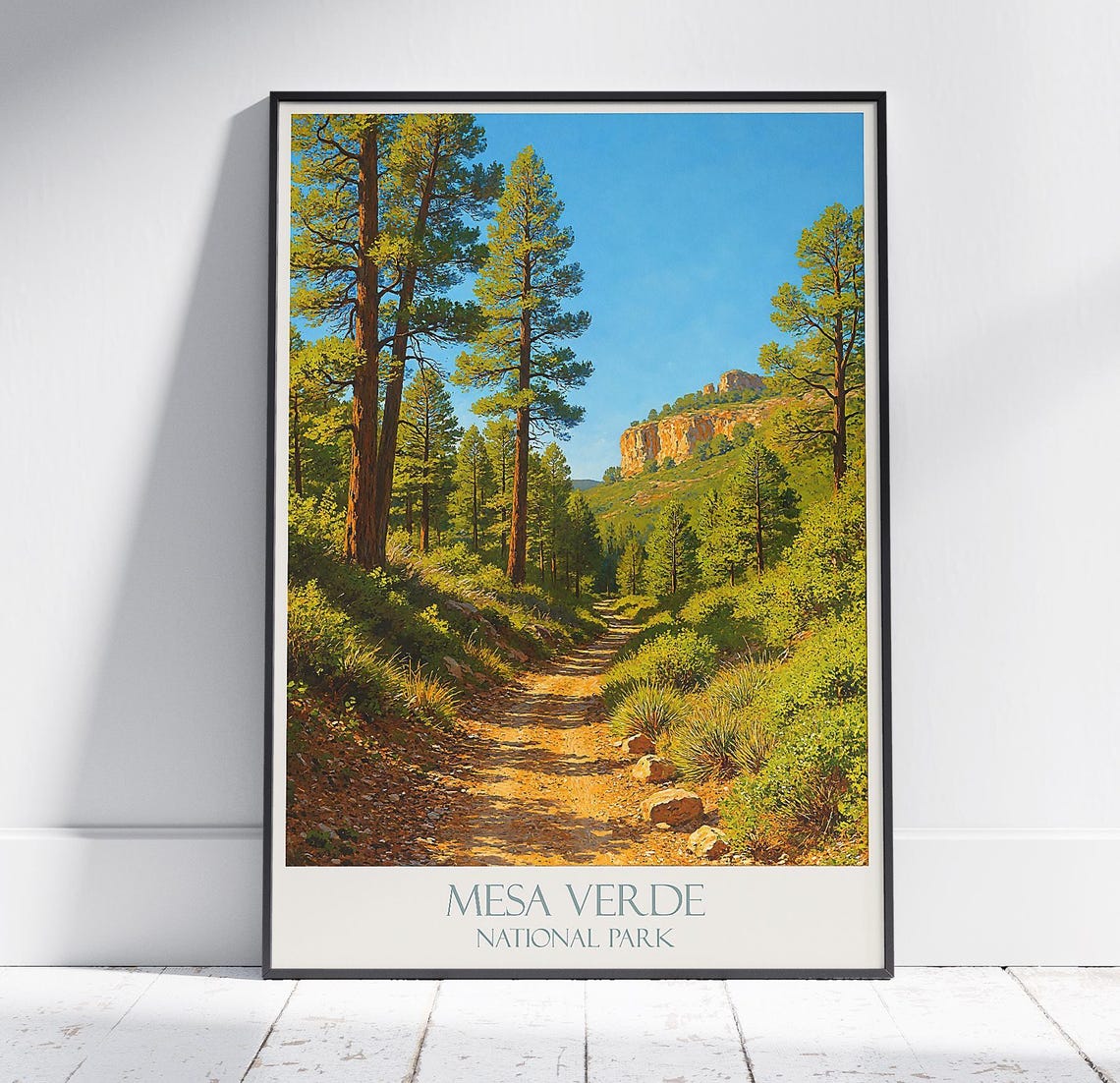 Mesa Verde National Park Pine Forest Trail Scenic View Poster