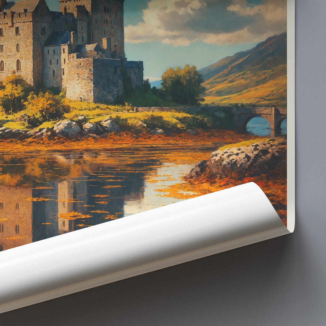 Eilean Donan Castle Scotland Highland Loch Island Reflection Poster - Image 3
