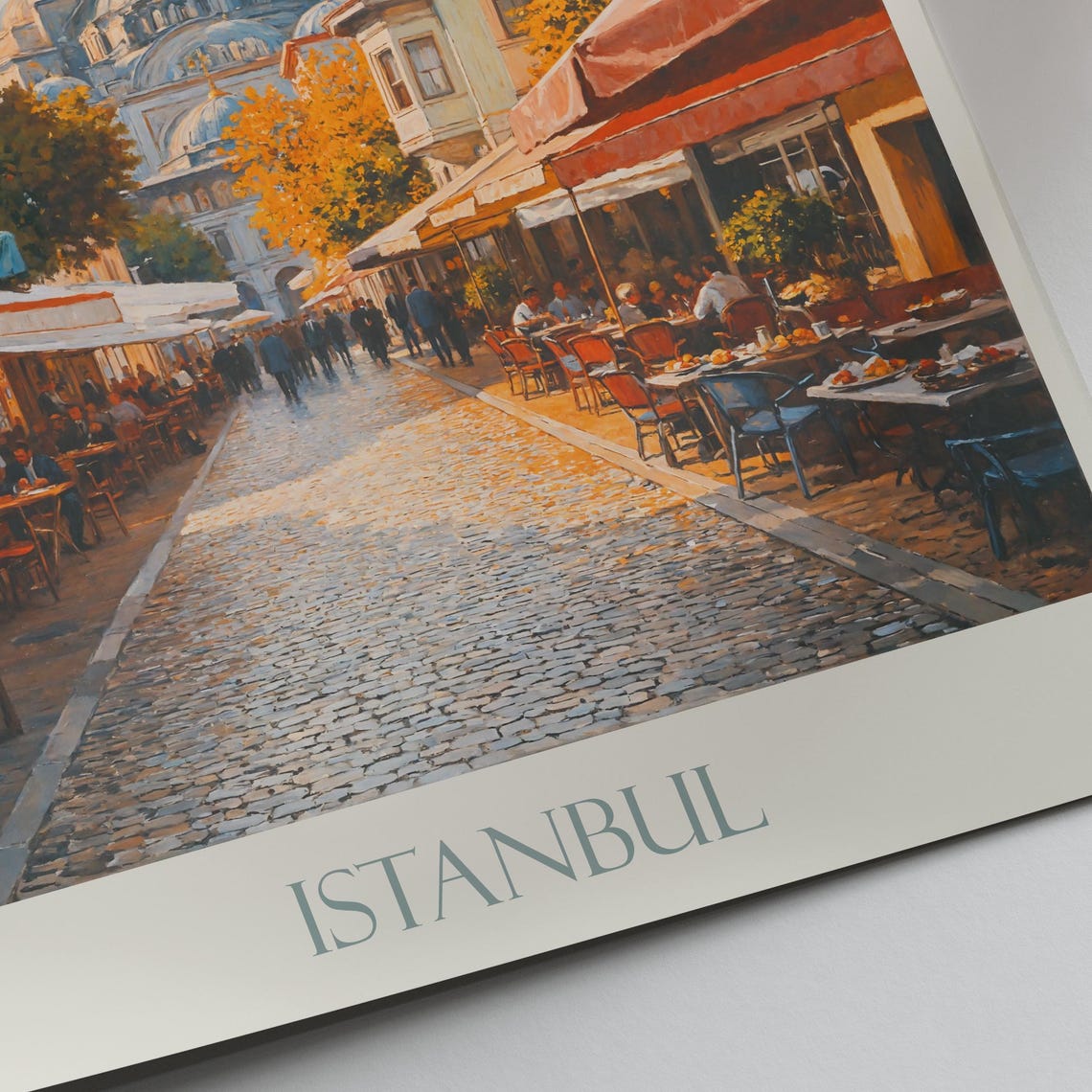 Istanbul Travel Print Turkiye Turkey Travel Poster Wall Art Home Decor Gift Personalized Framed - Image 2