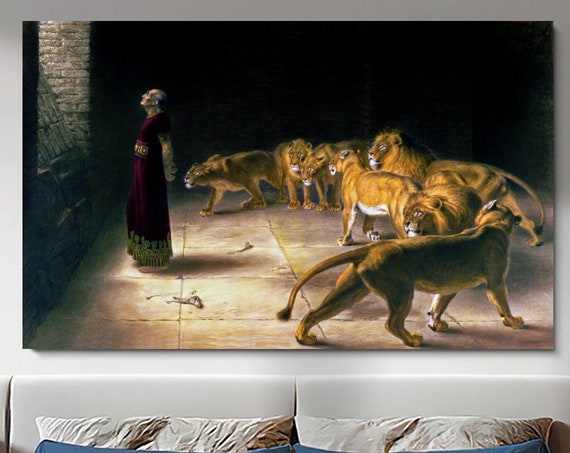 Daniels Answer To The King By Briton Rivire Wall Art Gallery Painting Art Reproduction Lion Tamer Art Home Decoration Lion Art